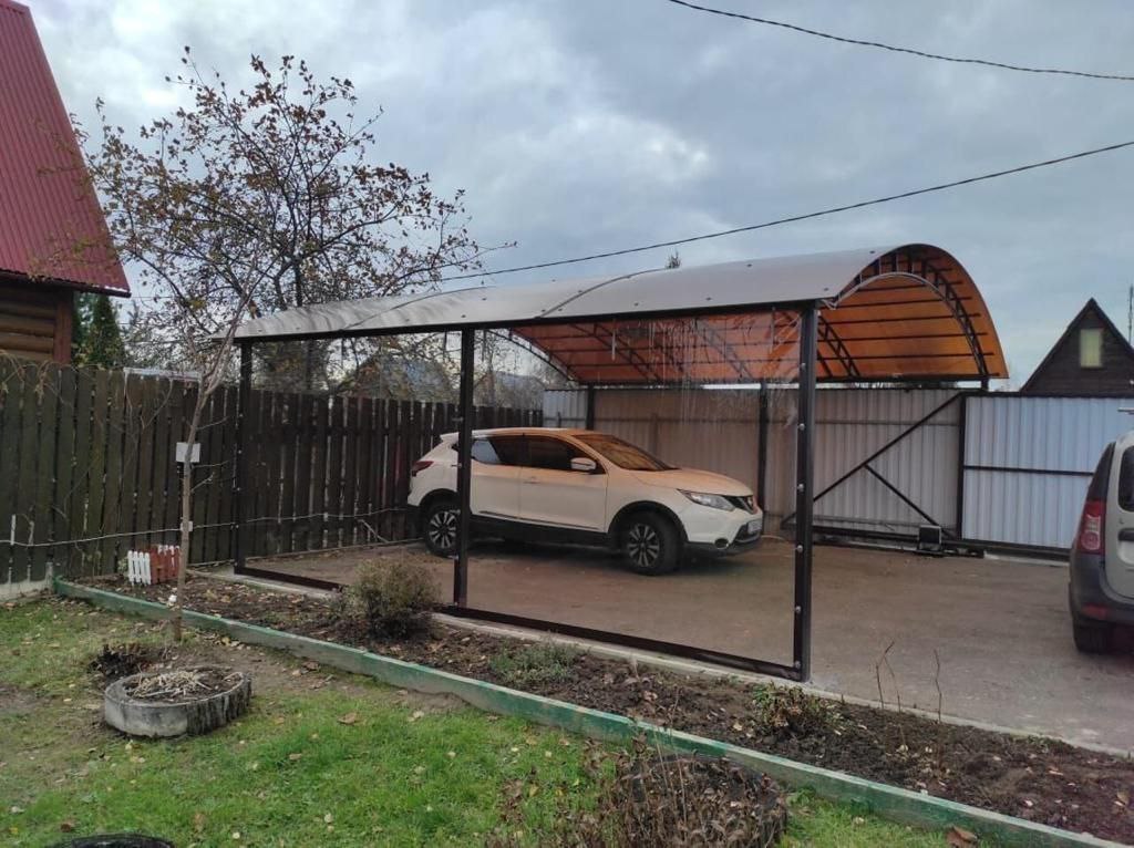 Прозрачные шторы ПВХ для навеса под автомобиль в Россоши